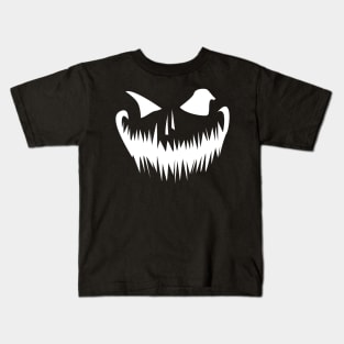 creepy pumpkin face Kids T-Shirt